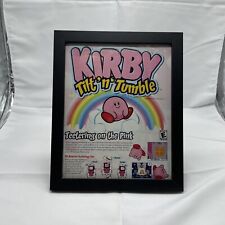 2001 Vintage Kirby Tilt N Tumble Nintendo Gameboy Color Framed Magazine Ad picture