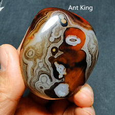 HOT101g Natural Polished Banded Agate Crystal Ball Madagascar 33A87 picture