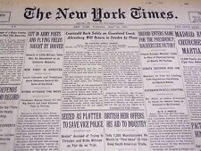 1931 MAY 12 NEW YORK TIMES - COURTAULD BACK SAFELY - NT 4132 picture