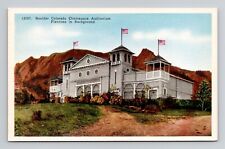 Postcard Chautauqua Auditorium Boulder Colorado CO, Vintage G2 picture