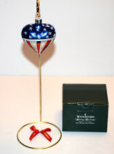 Waterford Holiday Heirlooms * STARS AND STRIPES * Heart Ornament, 2 1/2