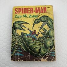 SPIDER MAN Zaps Mr Zodiac Bronze Age Comic 1976 Whitman Big Little Book picture