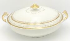 Alfred Meakin England Gold Trim Spades on Border Covered Tureen picture