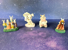 Vintage Collection of 4 Adorable  Easter Bunny figurines picture