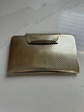 VINTAGE 1960'S GOLD CLUTCH ADDRESS BOOK NOTEBOOK picture