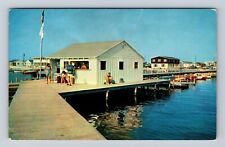 Rehoboth Bay DE-Delaware, Dewey Beach, Wilsons Pier, Vintage c1960 Postcard picture