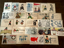 Big Lot of 25 ~Dutch  CHILDREN~ Kids~Antique Postcards~Comic~greetings-h882 picture