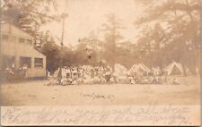 RPPC Camp Jahn Keansburg NJ 1906 German American Camp Group Picture A85 picture