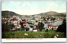 Saranac Lake & Mount Baker New York NY c1900's Vintage Valentine Postcard picture