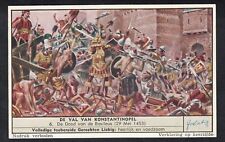 Vintage 1954 FALL OF CONSTANTINOPLE Card 29 May 1453 picture