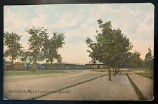 Postcard Brunswick ME - c1900s Railroad Station from Main Street picture