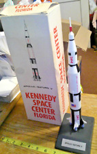 vintage 1960’s NASA APOLLO/SATURN V ROCKET DESK MODEL w/Kennedy Space Center box picture