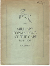 VTG 1953 BOOK 'MILITARY FORMATIONS AT THE CAPE 1652-1806' DUTCH EAST INDIA CO picture