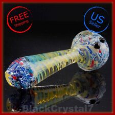 5 inch Handmade Color Changing Cosmic Confetti Tobacco Smoking Bowl Glass Pipes picture