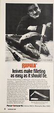 1973 Print Ad Rapala Fish Fillet Knives Normark Minneapolis,Minnesota picture