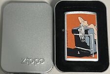 ZIPPO 2001 PLAYBOY BABE IN CHAIR LIMITED EDITION LIGHTER SEALED IN BOX 380F picture