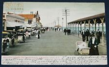 Rolling Chairs on Boardwalk, Atlantic City, NJ Postcard 1908 picture