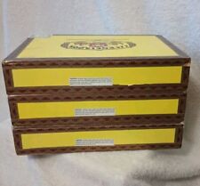 Lot of 6 Empty Wooden Cigar Boxes Man Cave Bar Smoke Shop Dominican Republic  picture