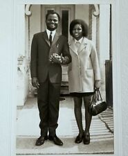 NIGERIAN COUPLE PHOTO PORTRAIT VTG NEWMAN PHOTOGRAPHY BLACK AFRICAN AMERICAN 60s picture
