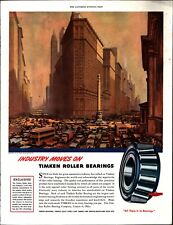 Timken Roller Bearings 1946 Saturday Evening Post Ad New York busses e8 picture