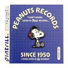 Pintrill x Peanuts Snoopy Headphones Records Pin picture