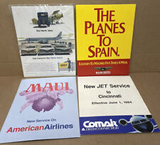 Vintage Airline Promo Cardboard Stand Posters United Eastern American Comair ⭐️ picture