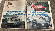 1976 Volkswagen Dasher Rabbit Scirocco Newspaper Print Ad - 2 Page picture