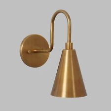 Stilnovo Style Single Shade Bulb Raw Brass Sputnik Wall Lamp Beside Wall Sconce picture