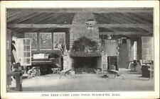 Plymouth MA Massachusetts Pine Tree Camp Long Pond Interior c1915 Postcard picture