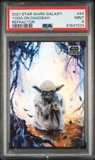 (PSA 9) 2021 Star Wars Topps Galaxy #44 “Yoda on Dagobah” Refractor Mint picture