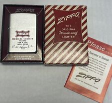 Vintage Zippo 1959 Frisco Train Medical Society Lighter~VERY  RARE~Signed picture