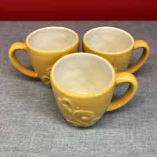 Pfaltzgraff Ceramic Stoneware Coffee Mug Set of 3 Weir in Your Kitchen Yellow picture
