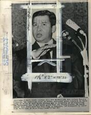 1967 Press Photo Cambodian Prince Norodom Sihanouk at press conference in Paris picture