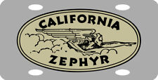 California Zephyr Logo Railroad Train License Plate picture
