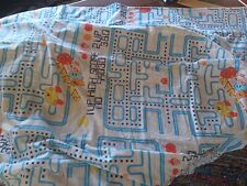 Vtg 80’s PAC-MAN 3 PIECE TWIN FLAT & FITTED SHEET SET, Bally Midway Excellent  picture