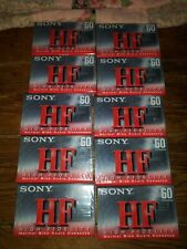 New nos sealed Sony High Fidelity 60 minute cassette tapes blank old stock picture