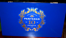 Cigar Box Wood PARTAGAS Decades 1845 Flor Fina BLUE 14x 7 3/4 x 1.5 MULTIPLE QTY picture