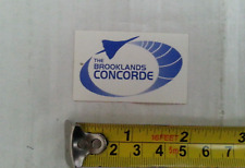 THE BROOKLANDS CONCORDE Original STICKER picture