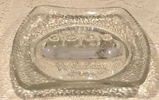 Vintage Holiday Inn Clear Glass Ashtray Embossed Collectible-Hotel  Advertising  picture