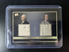 Auto George Washington Benjamin Franklin 26 Pieces Of The Past Authentic Relic picture