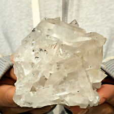 335g Beautiful Natural Clear Smoky Quartz Crystal Cluster Rough Healing Specimen picture