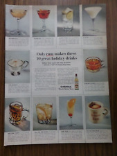 1953 Carioca Puerto Rican Rum Ad 10 Great Holiday Drinks picture