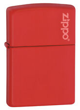 Zippo Windproof Red Matte Lighter With Zippo Logo,  233ZL, New In Box picture