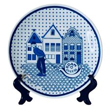 VTG Stafford DUTCH TREAT EDAM CHEESE Blue  Collector Plate picture