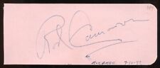 Rod Cameron d1983 signed 2x5 cut autograph on 7-12-47 at Mocambo Theater LA picture