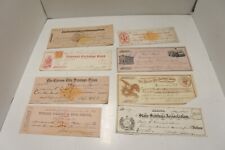 1800's US Cancelled Bank Check Lot picture