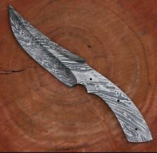 BEAUTIFUL CUSTOM HANDMADE 9'' DAMASCUS STEEL BLANK BLADE HUNTING  KNIFE   picture
