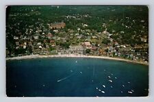 Swampscott MA-Massachusetts, Aerial Of Town Area, Antique, Vintage Postcard picture