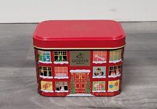 Godiva Chocolate Christmas House Red Tin - Empty picture