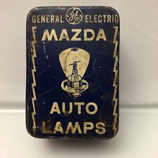 Vintage Gerneral Electric Mazda Auto Lamps Tin Box picture